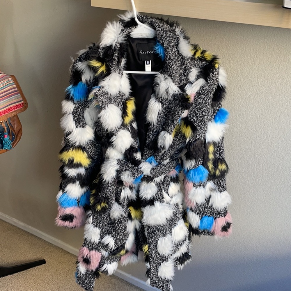 NWOT Mod Cloth x Hutch collaboration fur coat